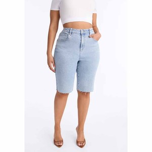 Shorts vintage pour femmes, directement de l'usine, en jean délavé, décontractés, pour l'été, usage quotidien. - Product Image 1