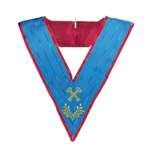 Collier de Trésorier Sautoir Lauderdale, Collier d'Officier Maçonnique, Régalia Maçonnique, Collier de Maçon du Rite Français - Product Image 1