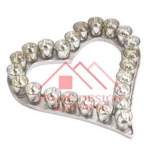 Decoración DE BODA Aluminio Niquelado Portavelas de luz de té Venta Best Seller T-Light Portavelas para centros de mesa - Product Image 5