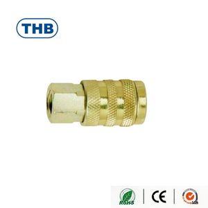 ข้อต่อลมแรงดันสูงแบบอเมริกัน ยูนิเวอร์แซล ควิกคัปเปลอร์ ตัวเมีย เกลียว NPT แบบสากล ขนาด 1/4 นิ้ว - Product Image 2