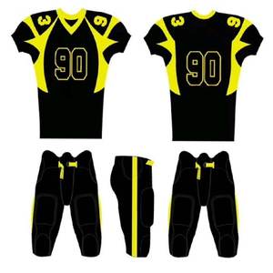 Uniforme de football américain de style universitaire personnalisé, commande en gros, maillot d'entraînement léger, réversible, 100% polyester - Product Image 1