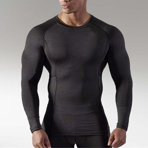 Quick Dry Breathable Eco-Friendly Spandex/Polyester 240g Top Baseline Athletic Shapewear Mens <b>Compression</b> <b>Shirts</b> Short Sleeve - Product Image 3