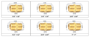 Raccord de tuyauterie en laiton, raccord hexagonal, raccord mâle 1 pouce x raccord mâle 1 pouce, sur mesure - Product Image 6