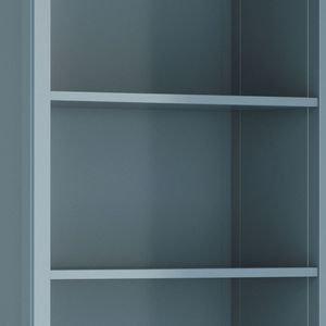 French Blue Amherst 5 Shelf <b>Bookcase</b> - Product Image 6