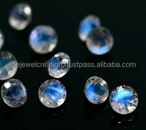 Pierres précieuses rondes facettées en pierre de lune arc-en-ciel naturelle de 2 mm, vente en gros, pierres semi-précieuses pour bijoux fins, en vrac régulier 2026 - Product Image 1