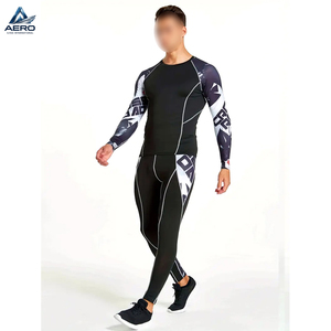 Ensemble de vêtements de sport à compression haute performance 2026 : T-shirt et legging pour l'entraînement et le MMA, tenue de fitness pour hommes - Product Image 5