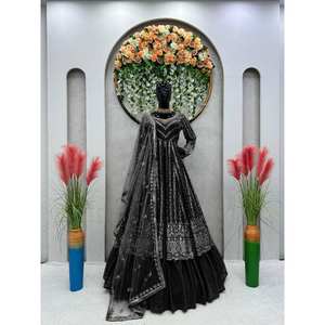 Sequence Work Top Lehenga and Dupatta for Party Wear Other Ethnic <b>Accessories</b> - Product Image 4