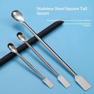 BAFA SURGICAL INSTRUMENTS Cuillère-louche médicale ergonomique manuelle en acier inoxydable à double extrémité pour usage en laboratoire et en pharmacie - Product Image 5