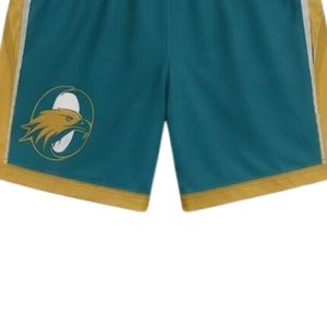 Unisex Teal Gold Sublimated Lacrosse Shorts Lightweight Polyester <b>Athletic</b> Sports Uniform Team Performance Apparel - Product Image 6