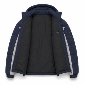High Quality Hooded Puffer <b>Jacket</b> Designer Winter Fashion Warm Insulation Custom Embroidered Badge OEM Elasticated Sleeve Cuffs - Product Image 6