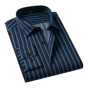 Camisa de Oficina Premium para Hombre, Corte Entallado, Manga Larga, 100% Algodón Twill, Uniforme Corporativo, Fabricación OEM, Venta al Por Mayor, Logotipo Personalizado - Product Image 1