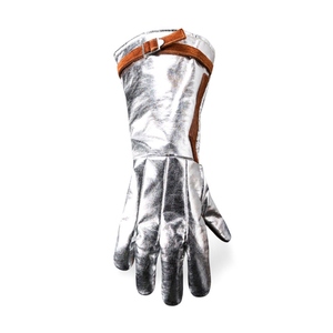 Gants de soudage en cuir de vachette pleine fleur, résistants à la chaleur et aux étincelles, ignifuges, pour la construction (vente en gros) - Product Image 2