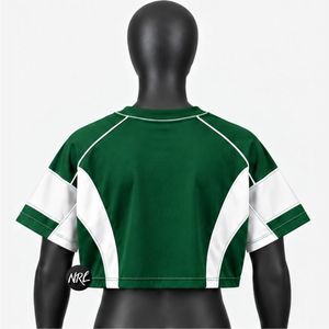 T-shirts unis et courts pour femmes, de haute qualité, personnalisés, 100% coton respirant, tendance estivale, vêtements décontractés pour femmes - Product Image 3