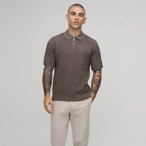Polo de Cuello Alto Personalizado con Logotipo, 200GSM, 100% Algodón Pesado para Hombre, Camisetas Polo de Golf Bordadas de Primera Calidad - Product Image 1