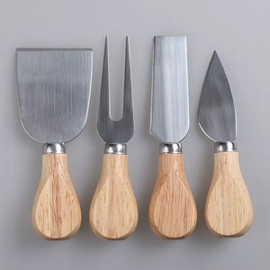 Hotel Restaurant Supplies Stainless Steel <b>Cheese</b> <b>Knife</b> <b>Set</b> With Wood Handle Durable Metal <b>Cheese</b> Tools - Product Image 3