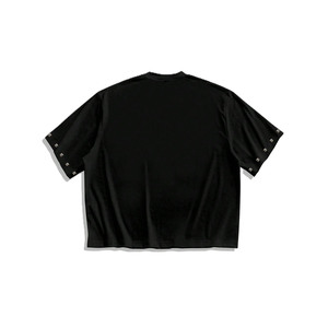 Chemises pour hommes en coton confortable, coupe ample, imprimé graphique, style américain, col rond, streetwear, personnalisation DTG, coupe boxy, vêtements OEM ODM - Product Image 4