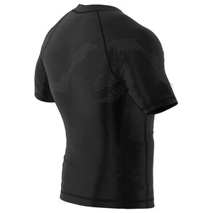 Top Trendy Comfortable Custom Logo Quick Dry Polyester Soft Breathable High Professional Short Sleeve <b>Men</b> <b>Compression</b> <b>Shirt</b> - Product Image 4