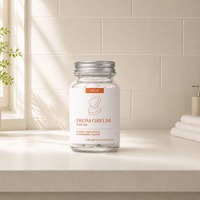 [FROM OREUM] Dentifrice solide pour voyage d'affaires, saveur mandarine de Jeju, 60 comprimés pour trousse de toilette personnelle, idéal pour les voyages