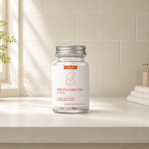 [FROM OREUM] Dentifrice solide pour voyage d'affaires, saveur mandarine de Jeju, 60 comprimés pour trousse de toilette personnelle, idéal pour les voyages - Product Image 3