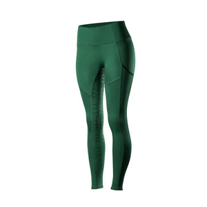 Women Equestrian Silicone Grip Riding Leggings High Waist Stretch Breeches Breathable Performance Fit for Training - Product Image 1