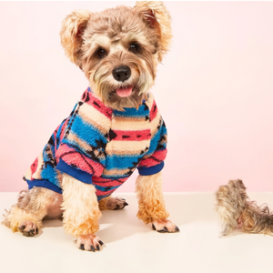 Dog Jacket with Leash Hole Warm Fleece <b>Pet</b> <b>Clothes</b> for Outdoor Walking - Product Image 1