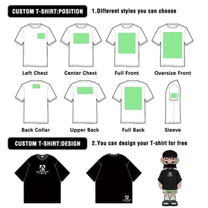 Camiseta de punto 100% algodón para hombre al por mayor, cuello redondo personalizado, corte holgado, estilo urbano, transpirable, ecológica y ligera - Product Image 3