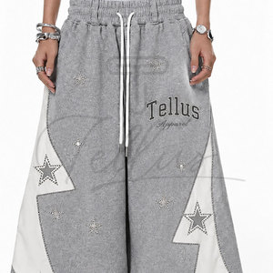 Pantalones Casuales de Lona para Mujer, Estilo Holgado, con Cintura Elástica, Transpirables, con Bolsillos, Tipo Baggy - Product Image 6
