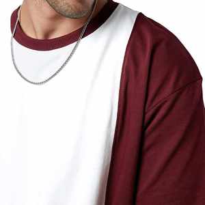 Camisetas Extra Grandes de Algodón 100% para Hombre, Corte Holgado, Sólidas, Transpirables, con Logotipo Personalizado, Venta al Por Mayor, Alta Calidad - Product Image 4