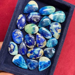 Natural Blue Afghanite Cabochon Loose Gemstone Wholesale Polished Flatback Afghanite Stone for Jewelry Making - Product Image 2