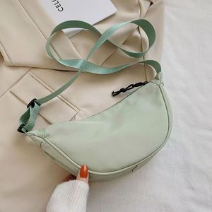 Wholesale Nylon Lightweight Women's Underarm <b>Small</b> Crossbody Bag Simple Canvas Shoulder Bag - Product Image 4