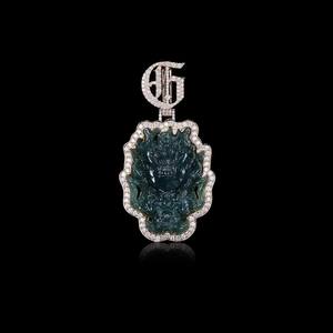 New Trendy Fashion Pass Diamond Tester Iced Out Hip Hop <b>Jewelry</b> 925 Silver VVS1 Moissanite Diamond <b>Jade</b> Jesus Religious Pendant - Product Image 1
