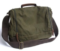 Tas Selempang Kanvas Navrit Creation Biru dengan Tali Cokelat, Penutup Gesper, Ukuran Besar, Kantong Samping, Untuk Penggunaan Sehari-hari, Semua Musim