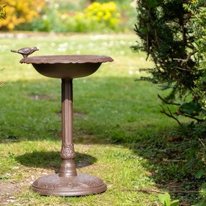 Mangeoire à oiseaux décorative en métal pour l'extérieur, à suspendre dans le jardin, la terrasse ou la maison - Product Image 4