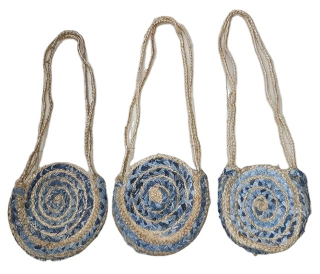 Eco-Friendly & Biodegradable Small Jute Shoulder Bags Wholesale Online Women's Accessory