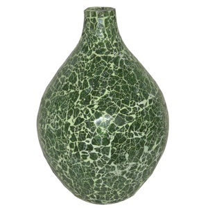 Top vente indien artisanat article fleur mosaïque verre Vases sac à main Vase Pot de fleur couleur Bronze pour vivre et décor de table - Product Image 3