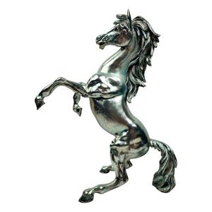 Estatua Decorativa de Caballo en Aluminio Fundido Contemporáneo para Decoración de Interiores Sofisticada con Acabado Elegante y Estructura Sólida - Product Image 1