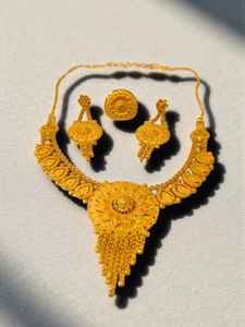 Ensemble de bijoux pour femmes AWAIS HOUSE plaqué or, diamants fantaisie, 6 grammes, style hip-hop, infini, pour fiançailles, mariage, soirée - Product Image 3