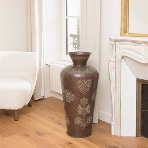 Vase de sol en bronze fait main, design traditionnel, 85,5 cm de hauteur, Ø40 cm, modèle export préféré - Product Image 2