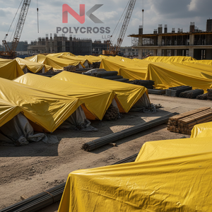 Bâche en polyéthylène laminé résistante aux déchirures et imperméable pour la couverture d'équipements, de matériaux et de cultures, exportée en Inde - Product Image 3