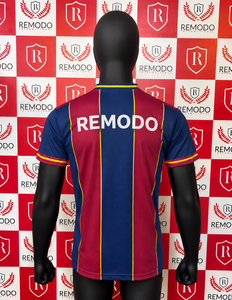 เสื้อฟุตบอลแบบสั่งทำพิเศษสำหรับทีม พร้อมโลโก้ ชื่อ/หมายเลขทีม  ผ้าโพลีเอสเตอร์ระบายอากาศดี คอวี แขนสั้น - Product Image 3