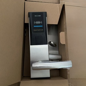 고보안 RFID 카드 호텔 도어락 전자키 카드 스마트 호텔 잠금 시스템 목재 스테인리스 스틸 도어 호텔 스마트 잠금장치 - Product Image 3