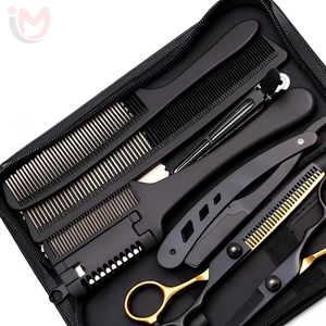 Professional Stainless Steel Salon Hair Scissors Clean Combination Straight & Thinning Scissors with Styling Comb - Product Image 3