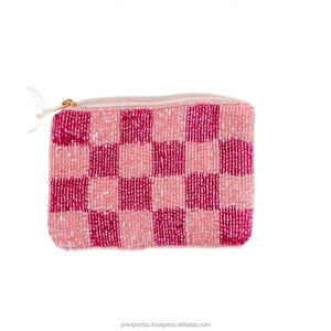 กระเป๋าคลัทช์ซิปพิมพ์ลายสัตว์ Savannah Luxe ประดับลูกปัดรูปผึ้ง กระเป๋าใส่เหรียญทำมือแบบนุ่มเป็นมิตรกับสิ่งแวดล้อม ลายชนเผ่าโบโฮ ความจุขนาดใหญ่ - Product Image 5