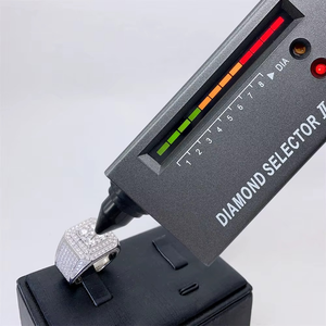 Hip Hop Jewelry Pass Diamond Tester Fast Shipping 925 Silver GRA Certificated <b>Iced</b> Out Moissanite <b>Ring</b> - Product Image 5