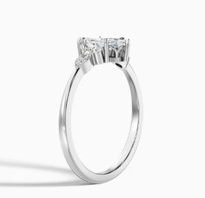 Marquise Cut Moissanite <b>Ring</b> 925 Sterling Silver Yellow Gold Plated Elegant Solitaire Engagement <b>Ring</b> <b>Dainty</b> Wedding Jewelry - Product Image 2
