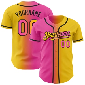 Wholesale Best Selling OMMIZ INDUSTRY Custom Purple White-<b>Gold</b> Authentic Baseball Jersey - Product Image 6