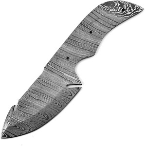 Cuchillo de Caza y Camping de Hoja Fija Forjado a Mano en Acero de Damasco, Personalizable OEM, con Punta de Gota y Filo Recto - Product Image 6