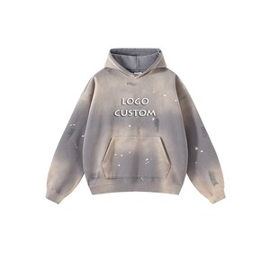 Fournisseur de sweats à capuche personnalisés, coupe oversize à épaules tombantes, style boxy, faible MOQ, 10 % coton, 90 % polyester, impression, broderie, effet délavé vintage - Product Image 3