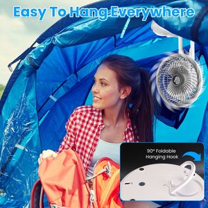 Ventilatore da Scrivania USB Pieghevole Tutto-in-1, Portatile e Indossabile, 4 Velocità, Piccolo ed Estensibile, da Appendere a Parete o Scrivania per Camera da Letto e Dormitorio - Product Image 5