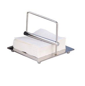 Stylish Metal Stainless Steel Tissue Holder for Dining <b>Tables</b>, Kitchen Counters, and Office Workspaces - Product Image 4